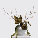White Cherry Blossom Crochet Large Vase