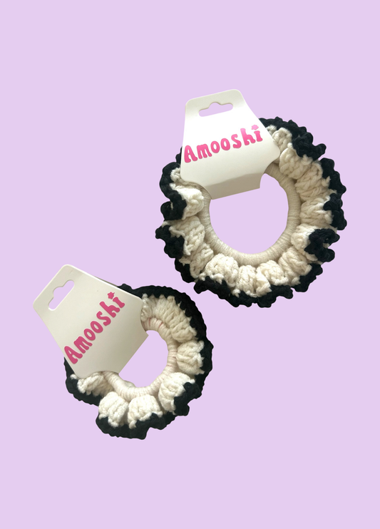 Black & White Scrunchie