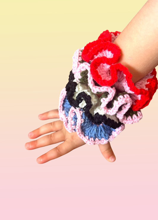 Red & Pink Scrunchie